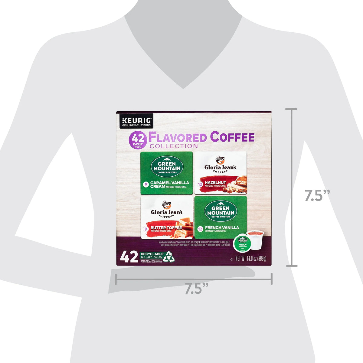 Flavored Variety Coffee K-Cup Pods, 42 Count E145