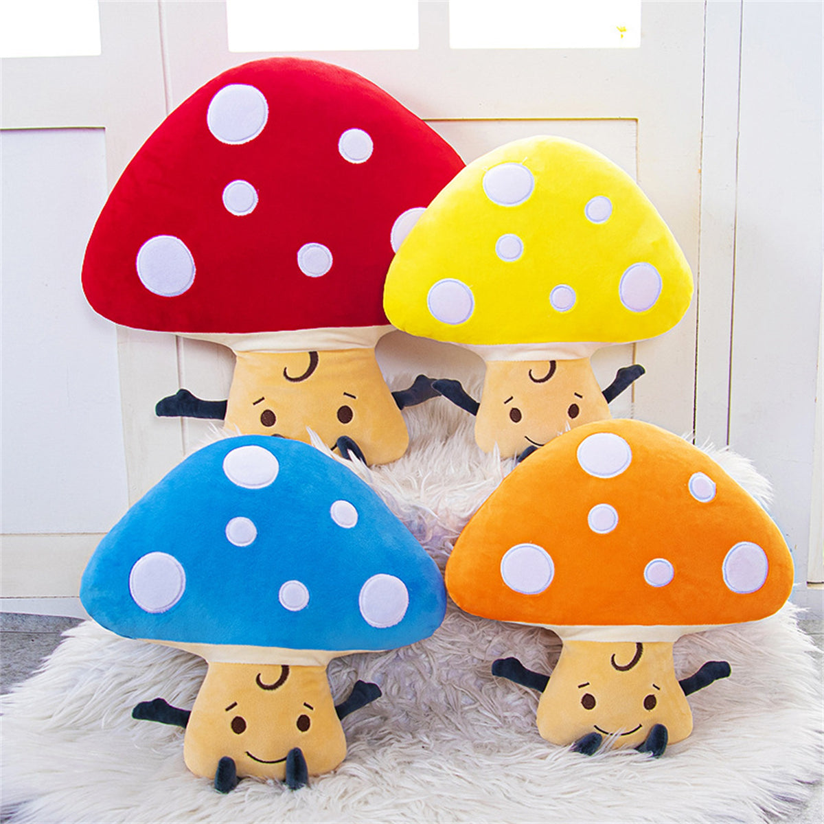 Plush Mushroom Throw Pillow Stuffed Dolls Toys G431603