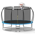 12 ft Trampoline with Enclosure and Basketball Hoop C739716