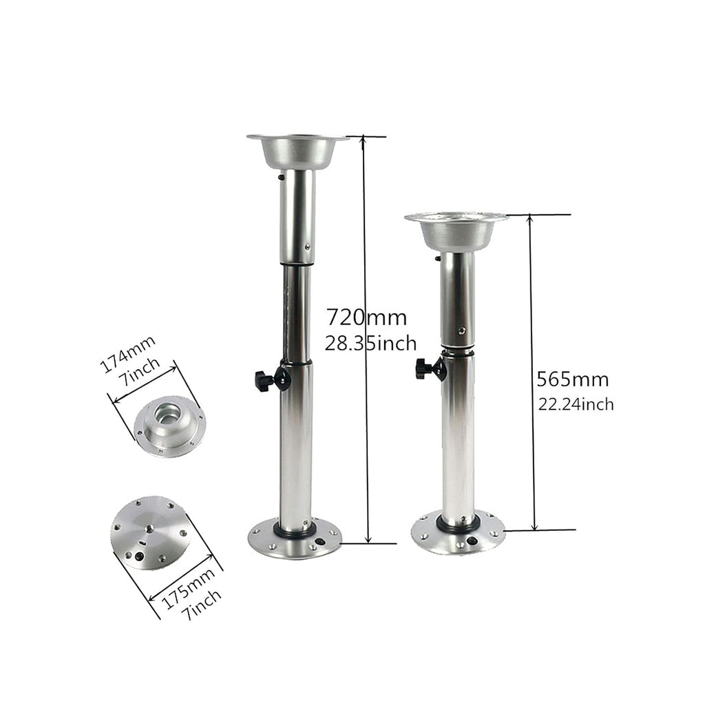 7 Inch Height Adjustable Table Pedestal Stand Base X190