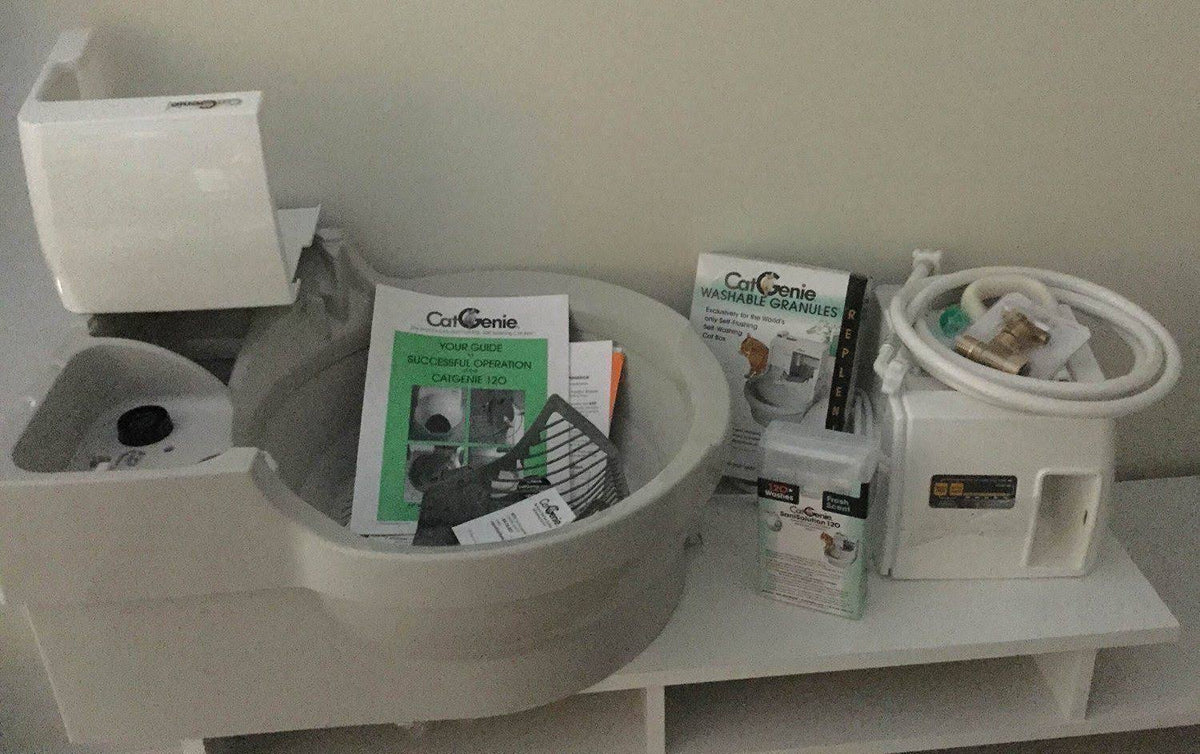 Self Washing Flushing Cat Box Y54024