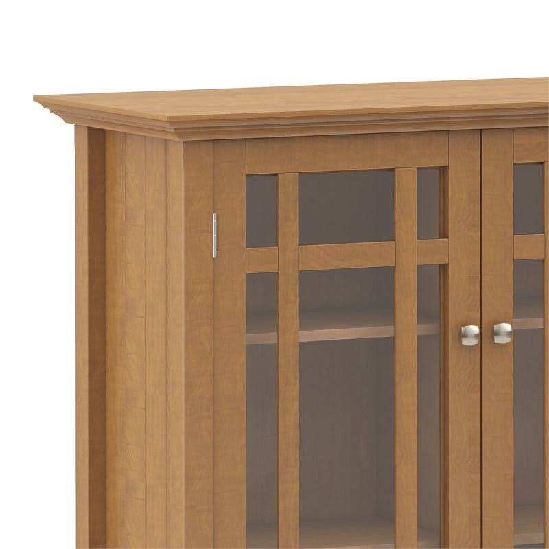 Solid Wood Medium Storage Cabinet in Light Golden Brown P35367