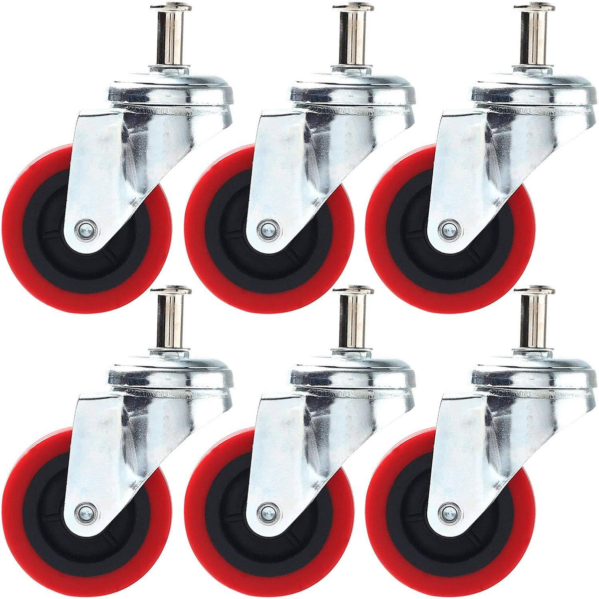 6 Pack 2.5" Swivel Caster Wheel S8514