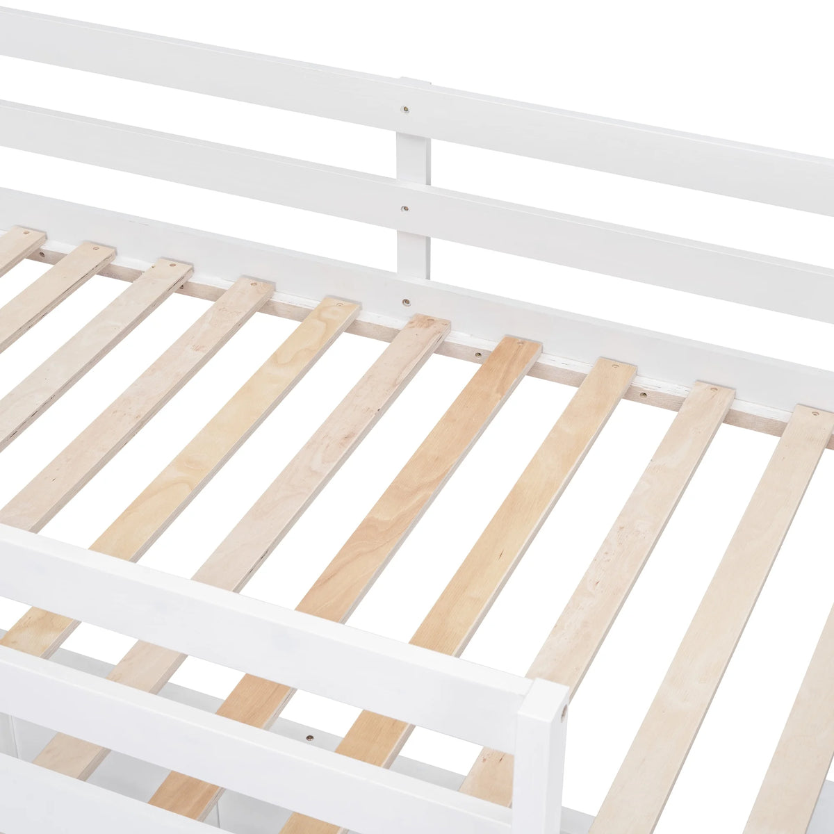 Twin Over Full Bunk Bed with Desk and Storage Drawers Q426505
