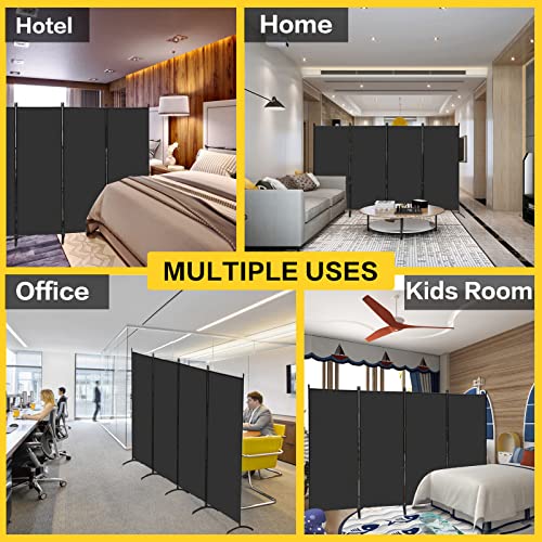 Black 3 Panel Folding Privacy Screen C443