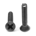1/4-20 x 1 3/4 Coarse Thread Machine Screw Phillips Flat Head Low Carbon Steel Black Oxide P9970