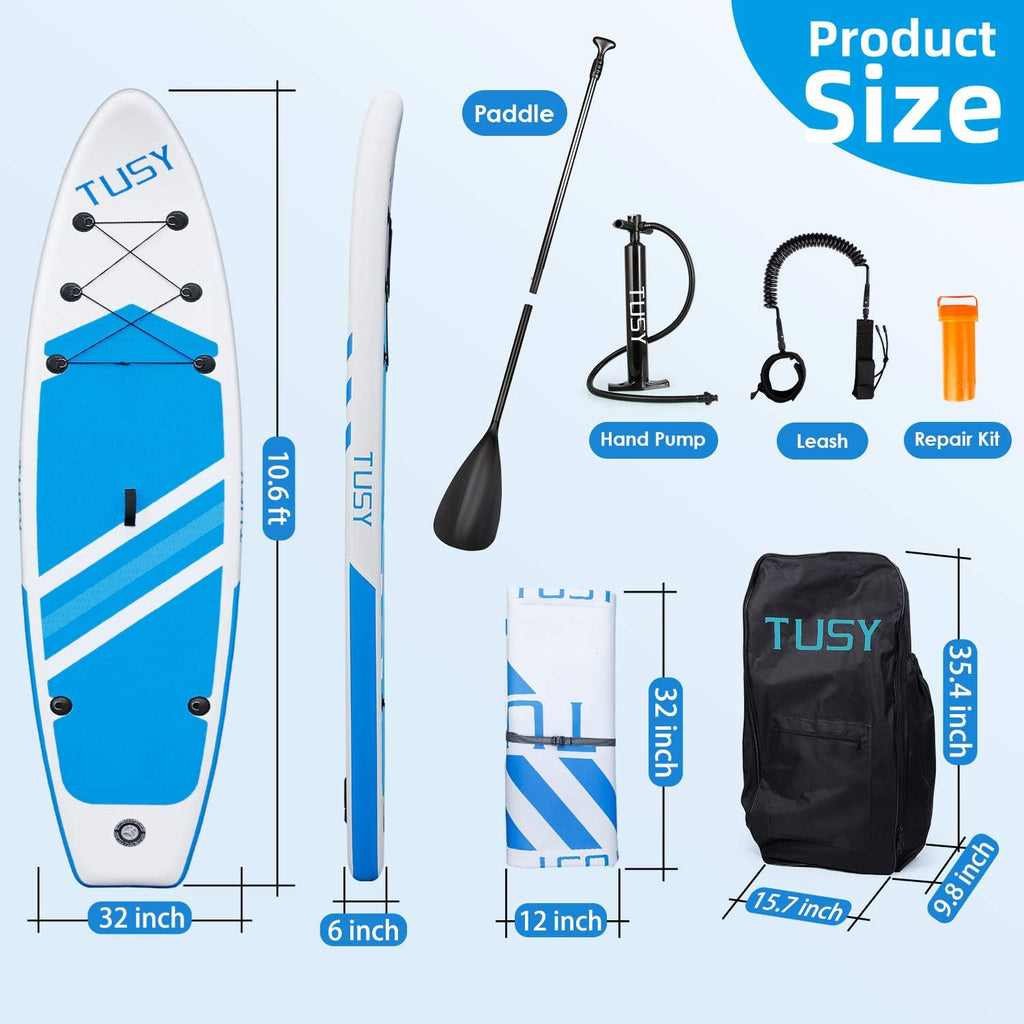 10' Inflatable Stand Up Paddleboard with Carry Bag S610651
