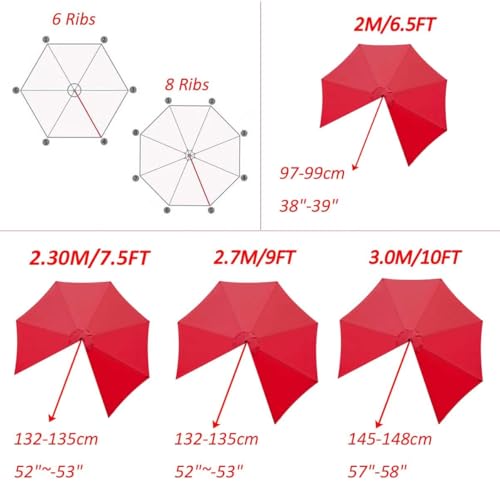 Outdoor Umbrella Replacement Canopy Cover Z259