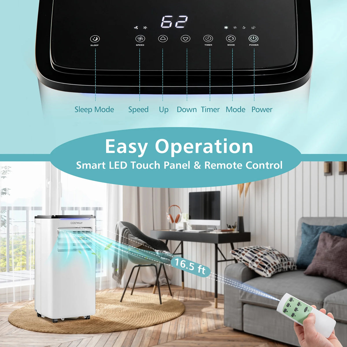 5200 BTU Portable Air Conditioner 3-in-1 K778526