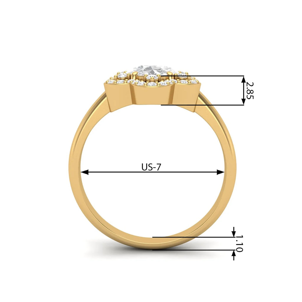 Black Spinel 925 Silver Yellow Plated Oval Ring T4491