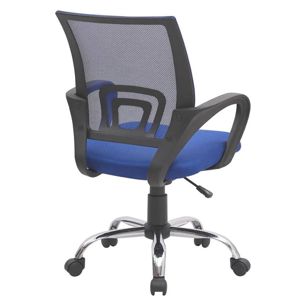 Blue Mesh Adjustable Office Chair with Lumbar Support T389