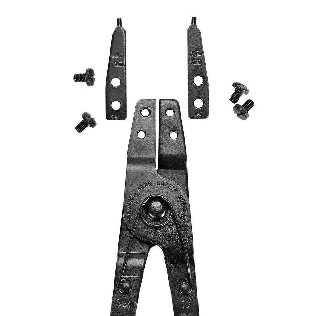Ratcheting Retaining Ring Pliers Set with Replaceable Tips, 2-Piece I132
