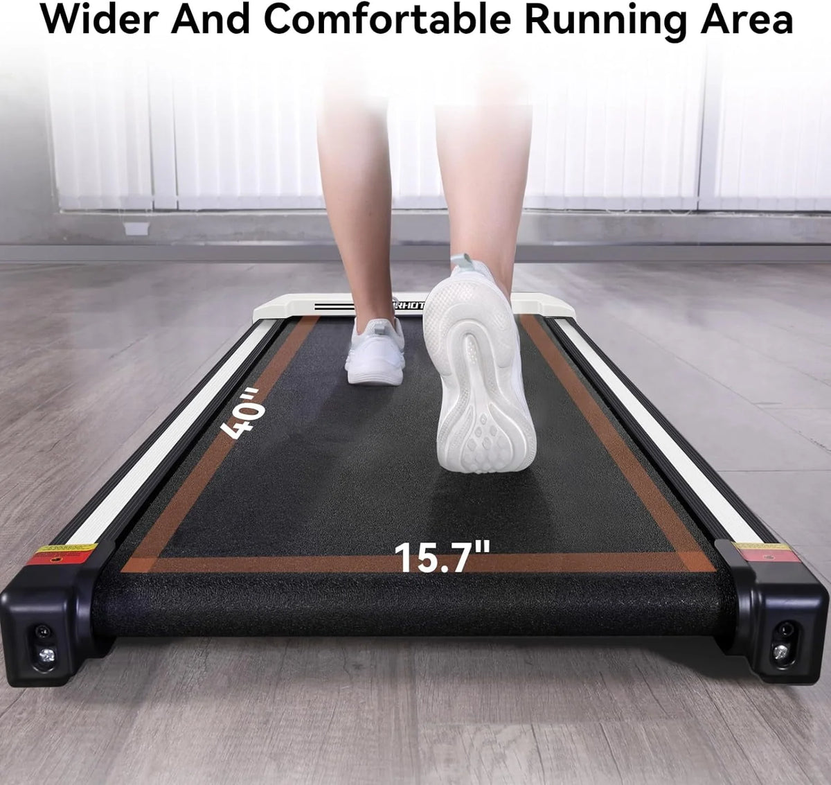 2 in 1 Portable Treadmill with Remote Control Lanyard, Black D242406