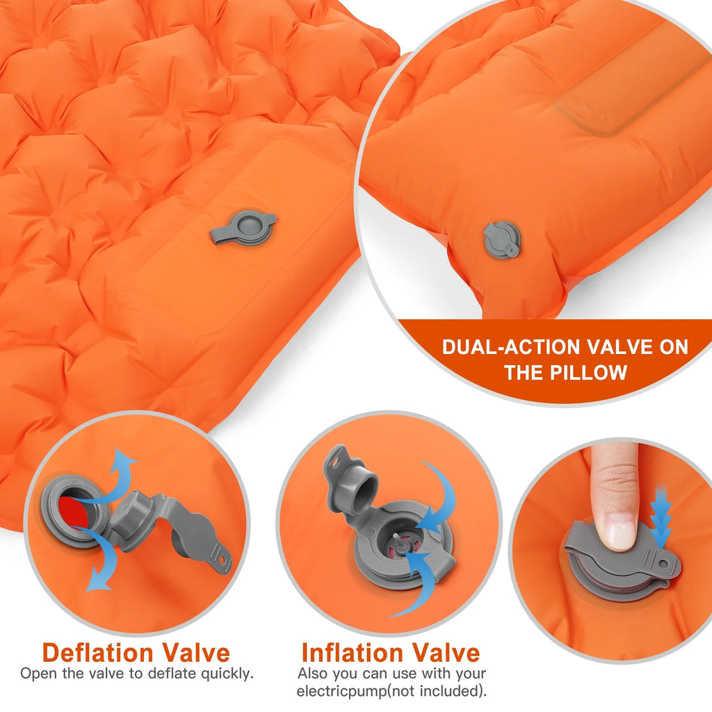 Ultralight Waterproof Camping Air Mattress Sleeping Pad with Built-in Pump B95810