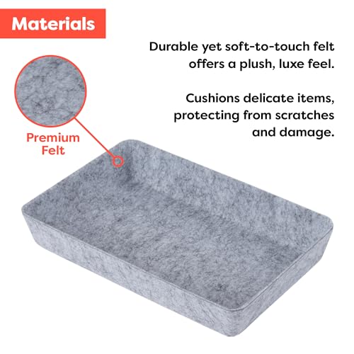 10-Piece Modular Felt Drawer Organizer Set J965