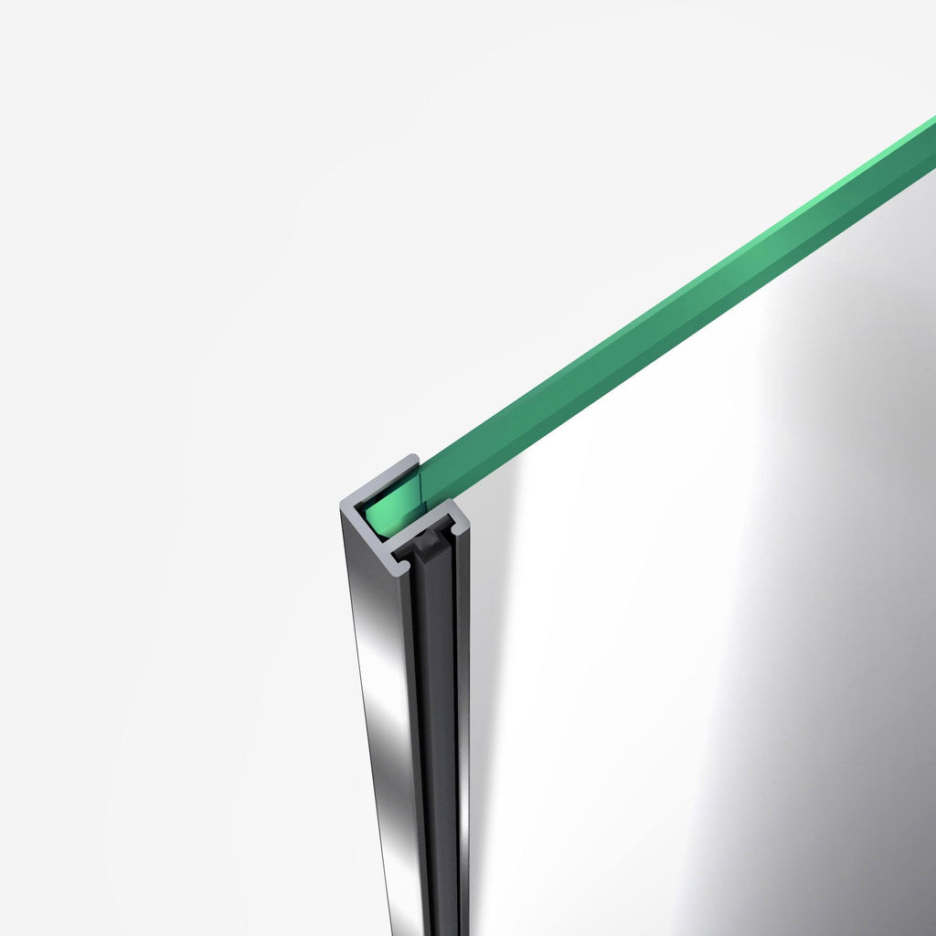 Semi-Frameless Pivot Shower Door in Chrome C57096