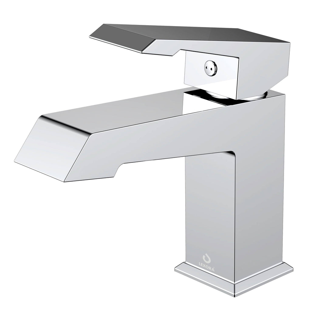 Chrome Brass Single Hole Bathroom Faucet E827843