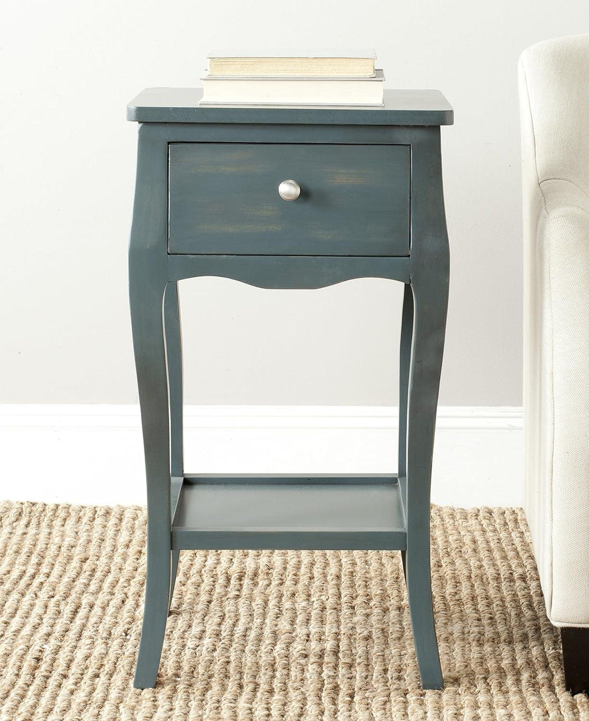 French Grey End Table Q346034