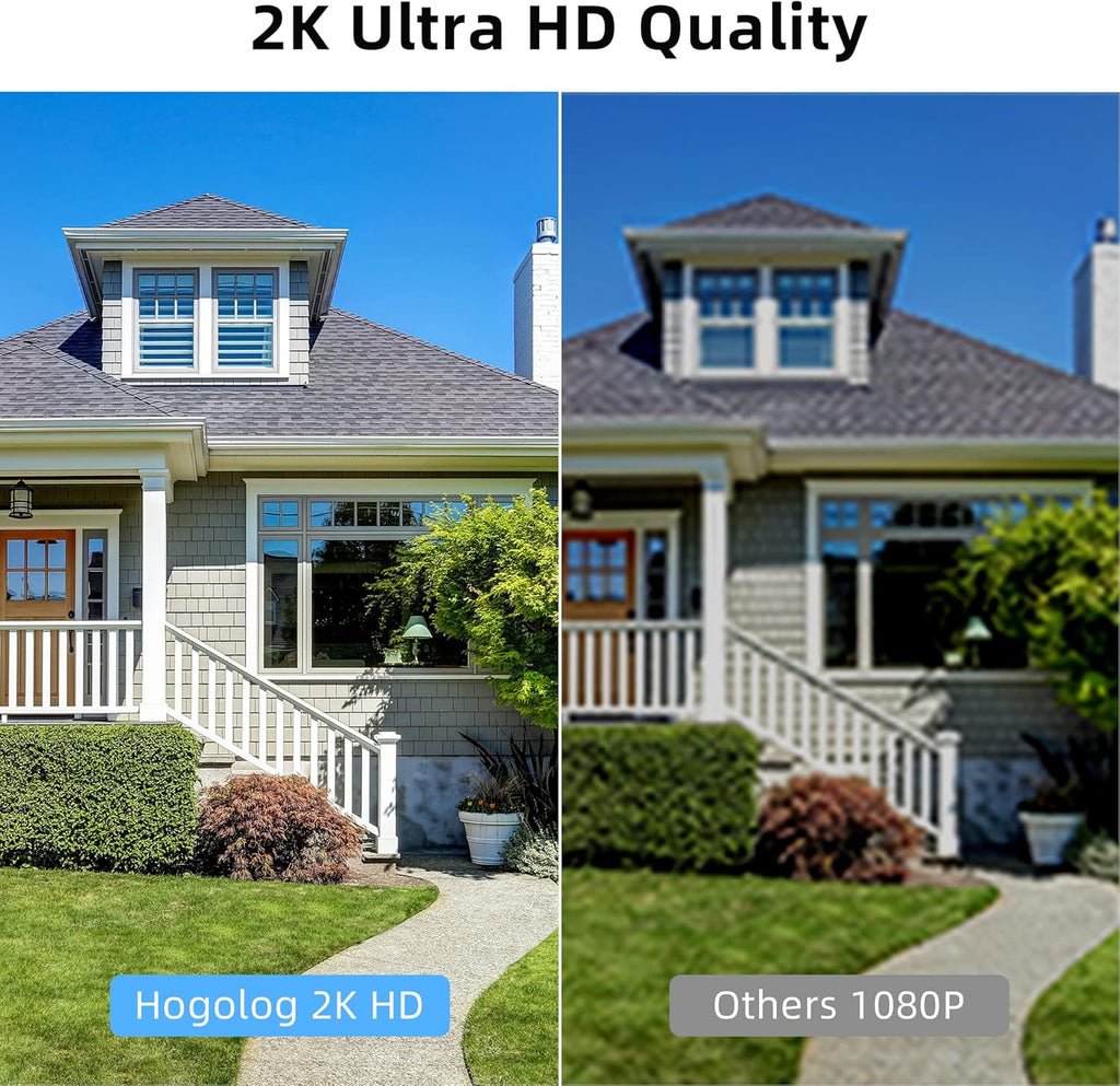 4MP Outdoor Security Camera with IP66 Waterproof and Night Vision N2558