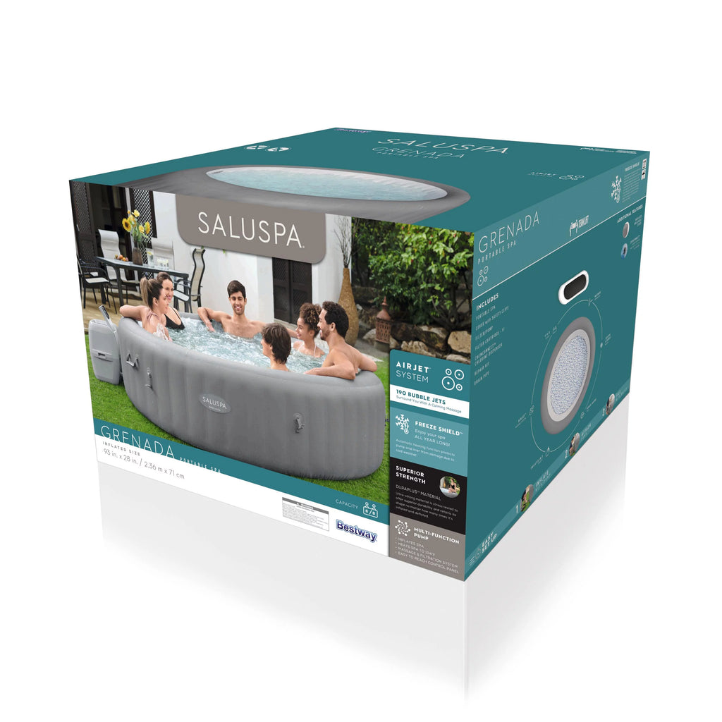 6-8 Person Inflatable Hot Tub Spa X81444