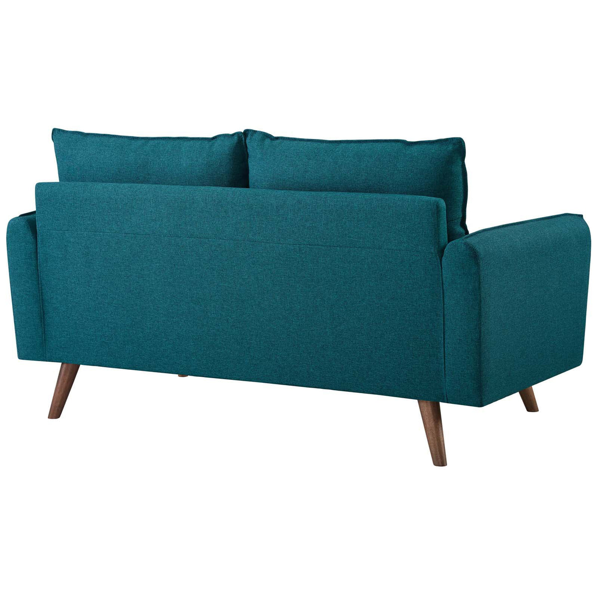 Teal Upholstered Fabric Loveseat B202791