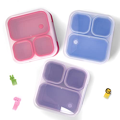 2 Pack 3-Compartment Bento Box Q53215