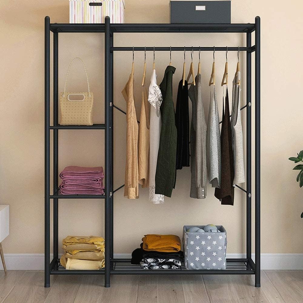 Wooden Coat Rack Stand with Shelves A42965