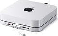 Type-C Aluminum Stand & Hub with USB-C Data Port, Micro/SD Card Readers, USB 3.0 & Headphone Jack Port Z588157