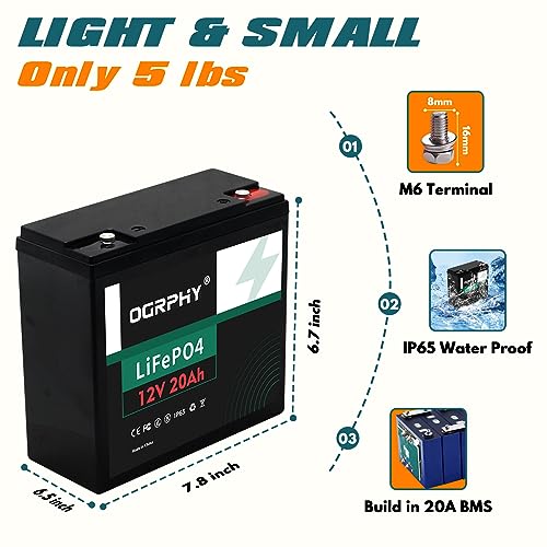 12V 100Ah LiFePO4 Battery with 100A BMS T293204
