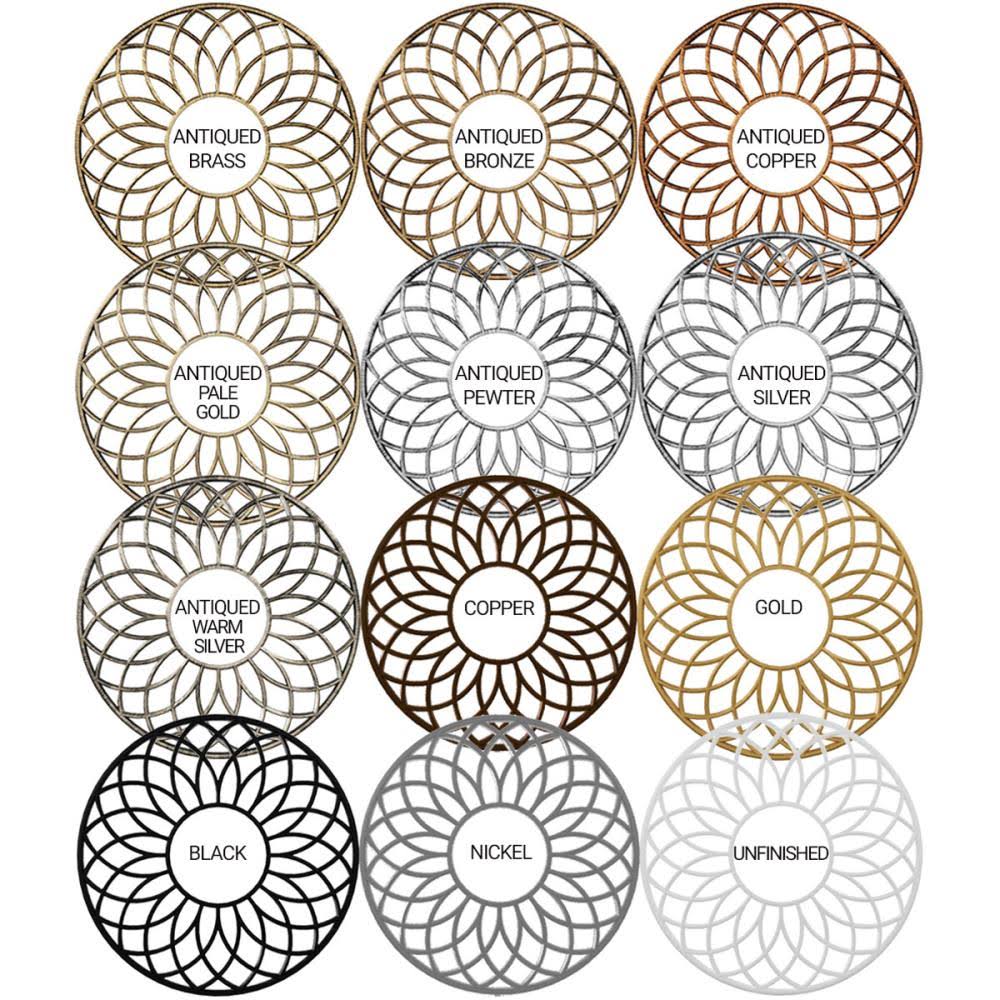 30x22OD PVC Pierced Ceiling Medallion W595