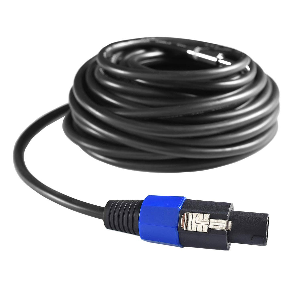 100 Feet Speakon to Speakon Cables Wire Speaker Audio Amplifier Cord 7mm with Twist Lock H53740