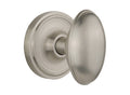 Classic Rosette Interior Mortise Door Knob, Satin Nickel T787