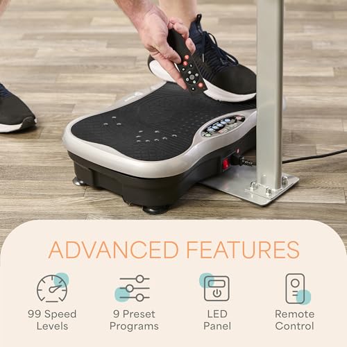 Vibration Plate Exercise Machine with Handlebars G4782