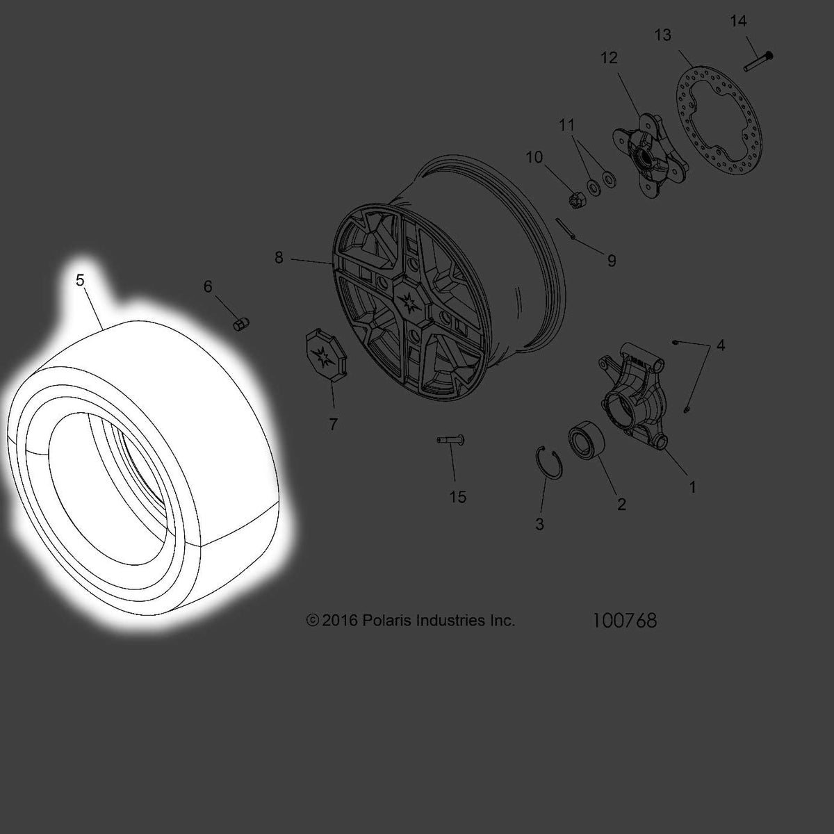 26x11r14 AT Tire H16052
