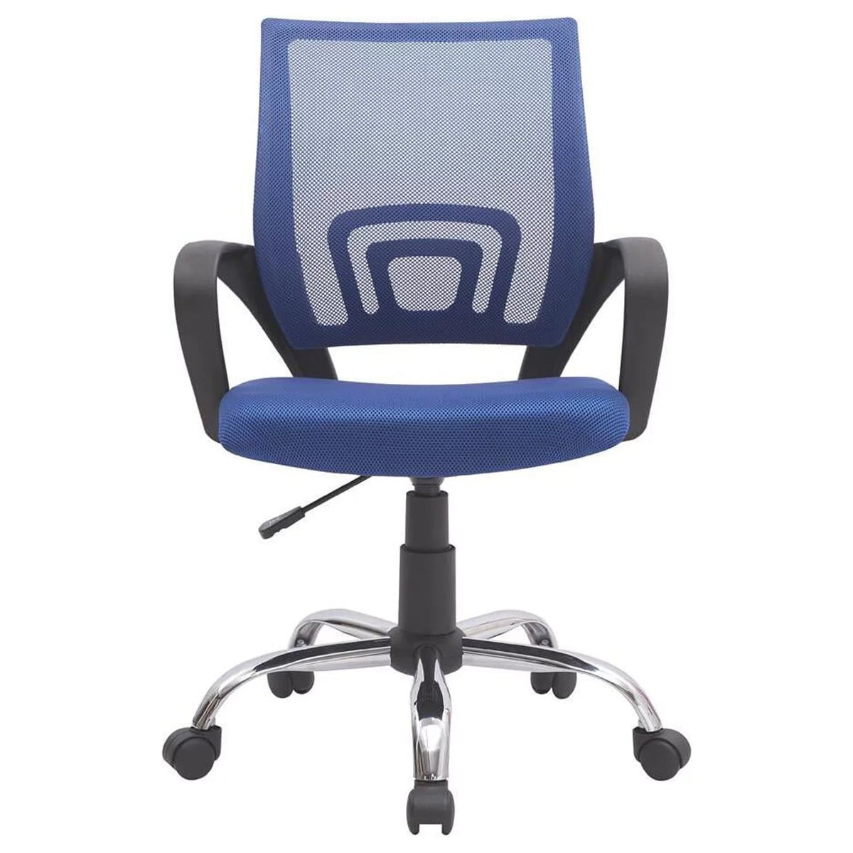 Blue Mesh Adjustable Office Chair with Lumbar Support T389
