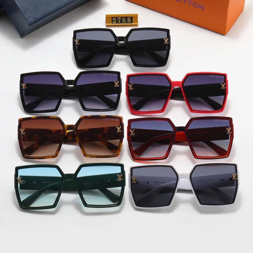 Square Rhinestone Polarized Sunglasses Q4930
