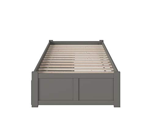 Platform Bed with Footboard & Storage Drawers Y452