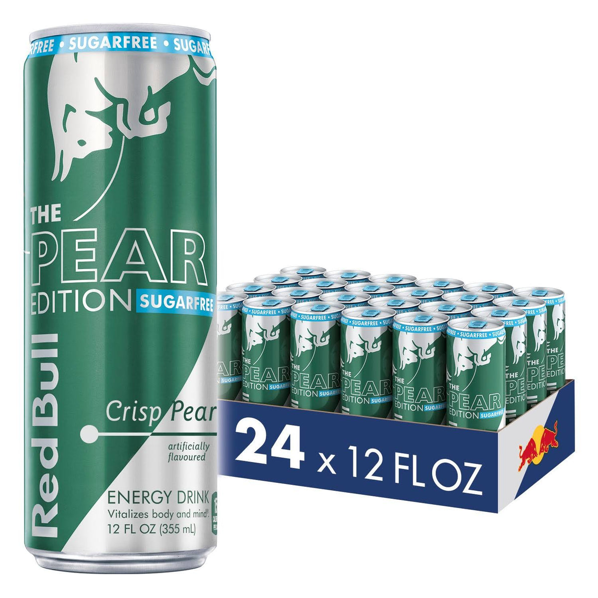 Sugar Free Crisp Pear Energy Drink 24 Cans 12 fl oz B2431