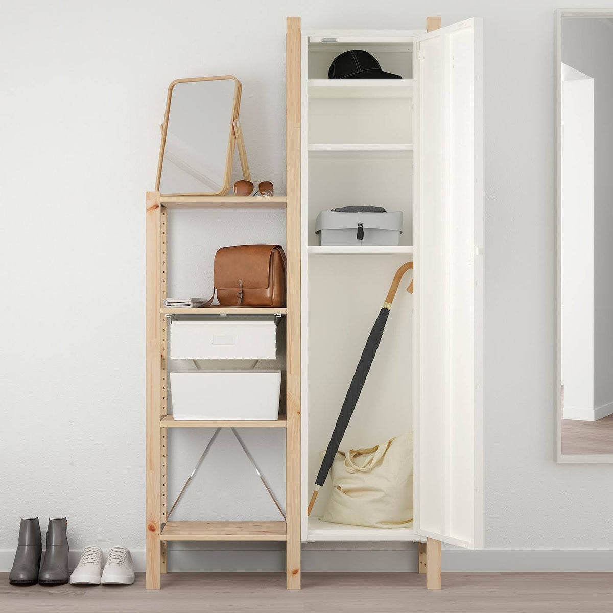 Ivar Cabinet with Door, White B1752