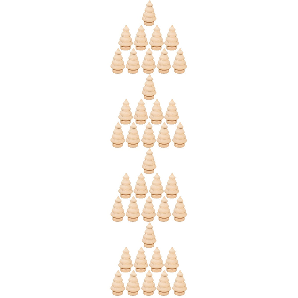 40 Pcs Natural Bamboo DIY Wooden Peg Dolls A630