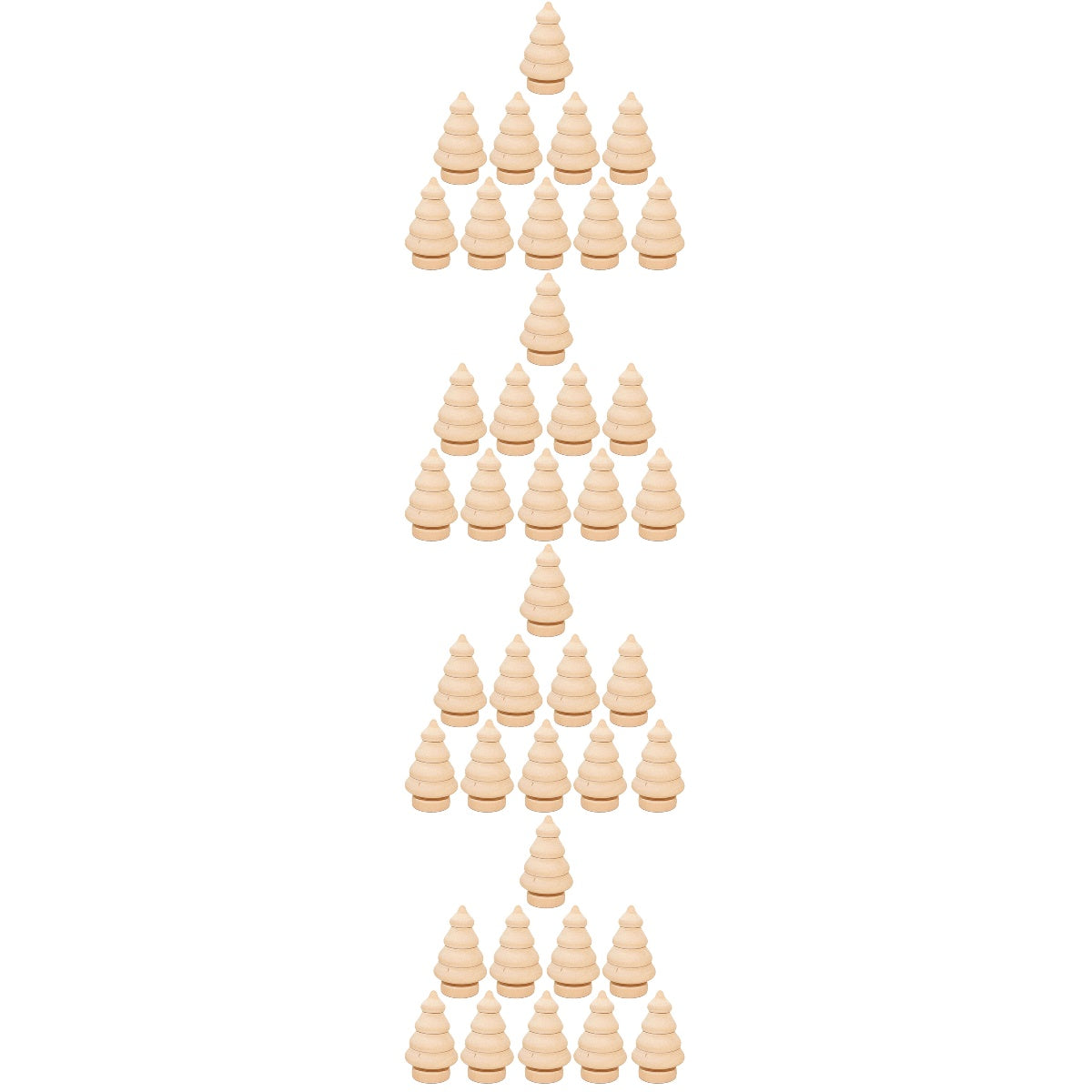 40 Pcs Natural Bamboo DIY Wooden Peg Dolls A630