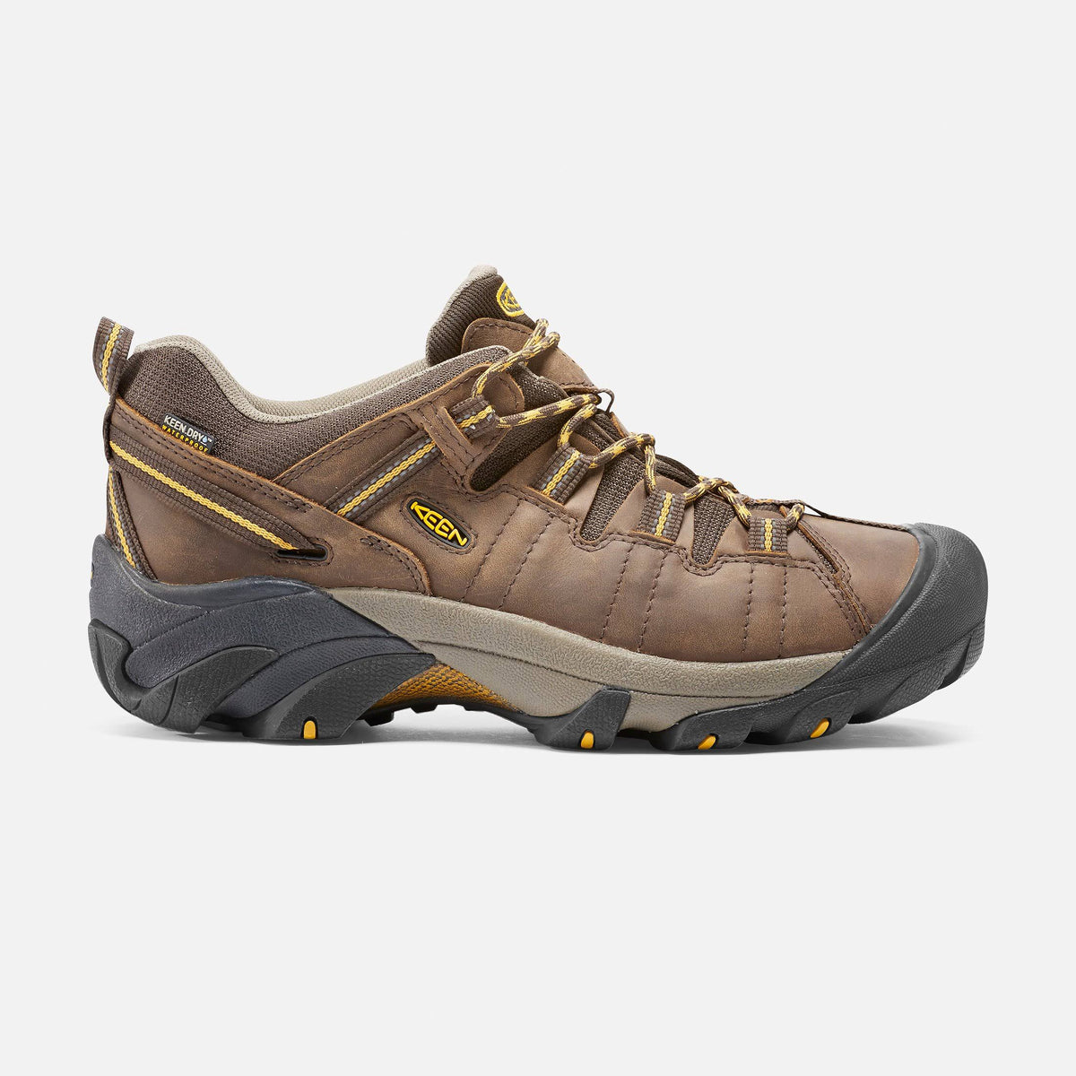 Waterproof Wide Cascade Brown/Golden Yellow Hiking Shoes F8568