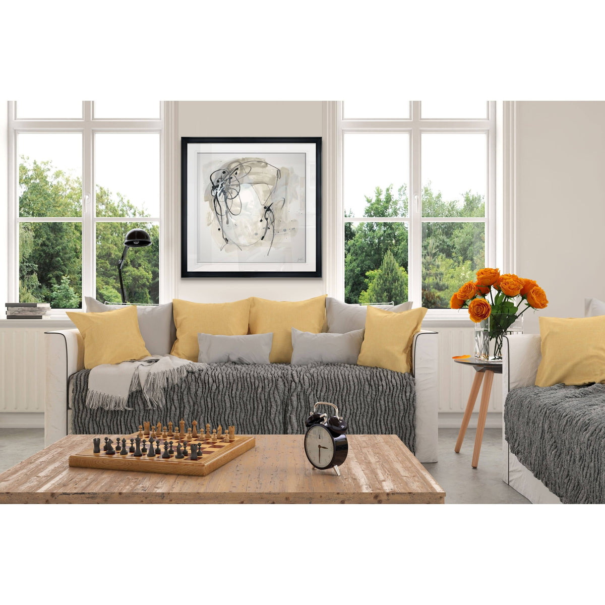 Framed Giclee Print 28x28 O95742