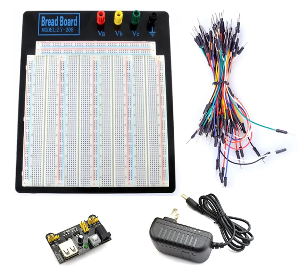 Externally Powered Solderless Breadboard with Jumper Wires and Power Module O260