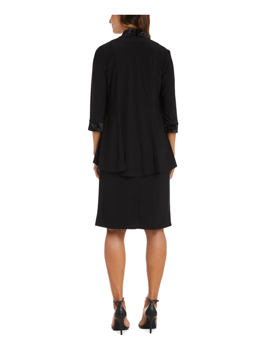 Black Beaded Sheath Dress 10 X733