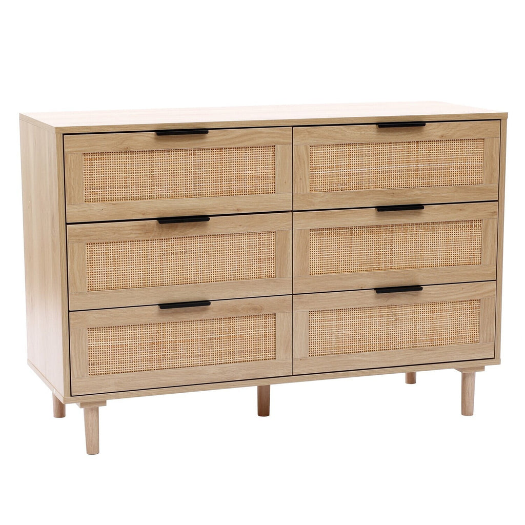 Light Wood 6-Drawer Dresser D90457