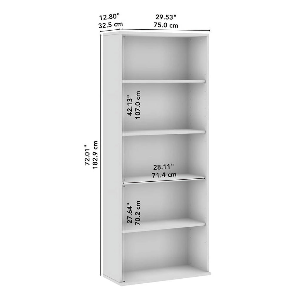 5 Shelf Engineered Wood Bookcase Z87482