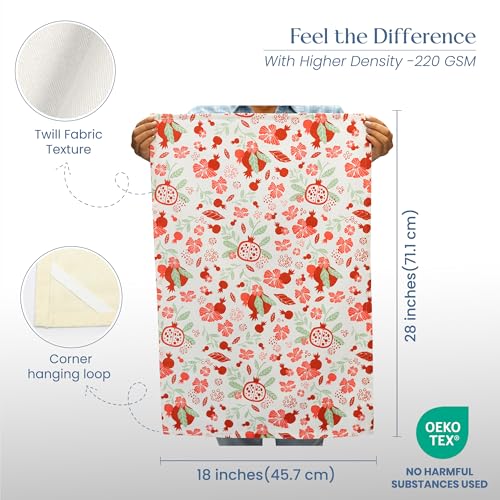 100% Cotton Christmas Kitchen Towels Set of 2 M8111