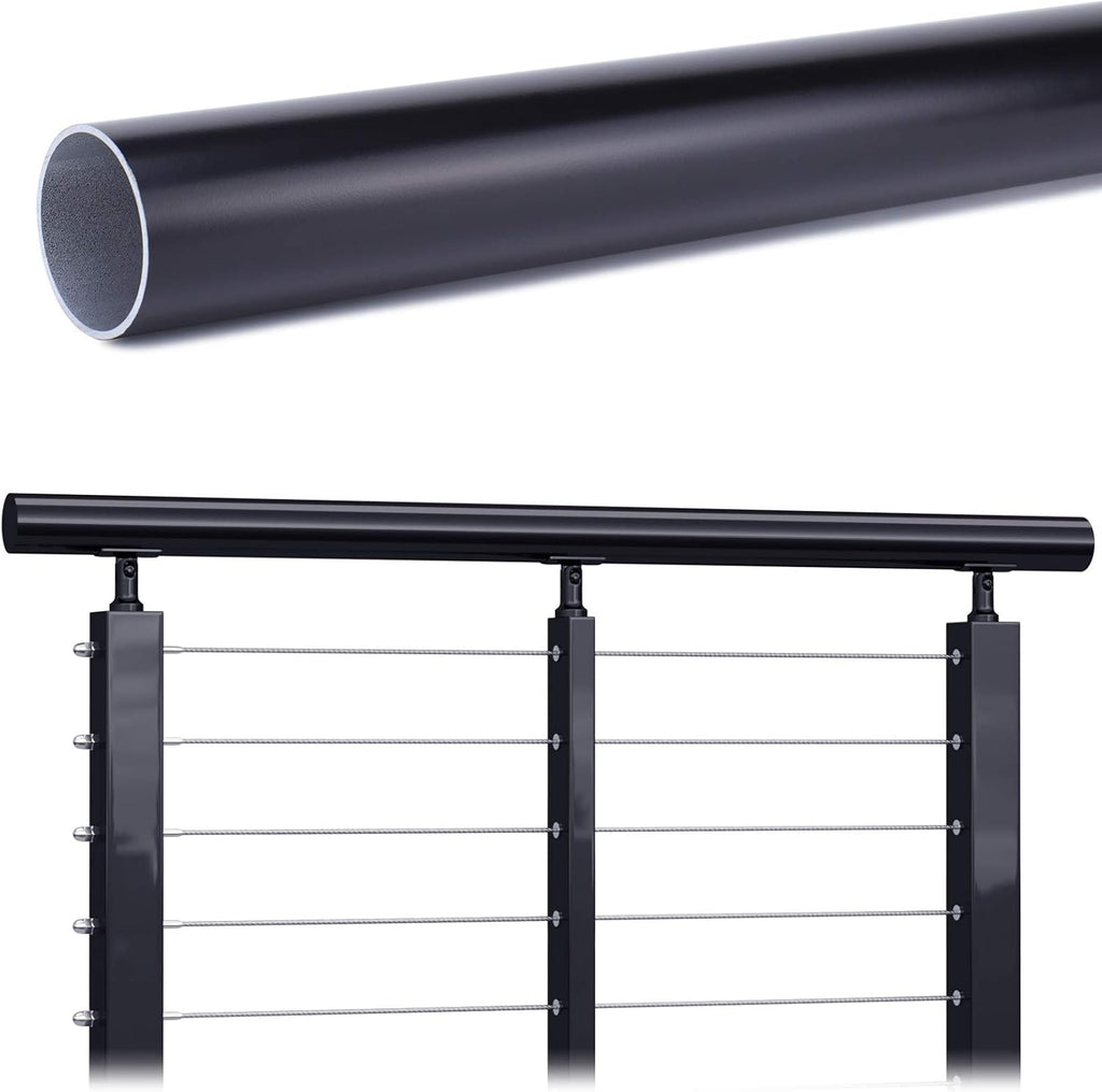 6.6ft Aluminum Cable Railing Handrail for Staircase and Deck Stair O639