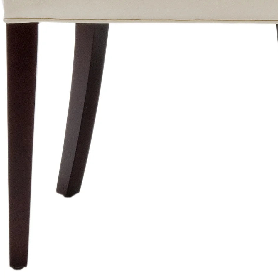 Tufted Chair Nickel Nail Head Cream U72137